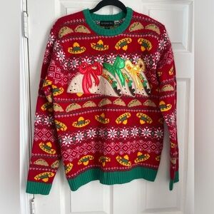 Festive Red and Green Sweater